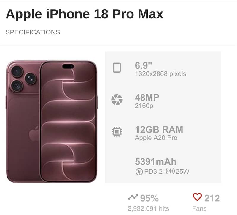Apple iPhone 18 Pro Max 1