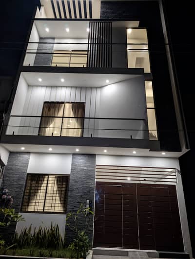 40ft wide road Brand new 120SQYARD luxury G+2 House for sale in prime society