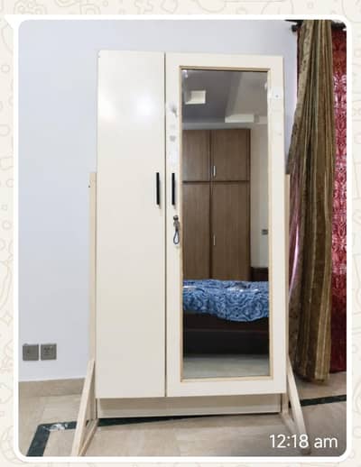 Large  Wooden Dresser with mirror & Shelves_ Premium Quality