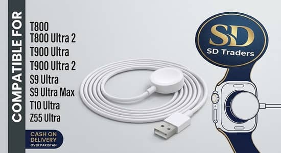 Universal Magnetic Wireless Smart Watch Charger Cable-t800/t900