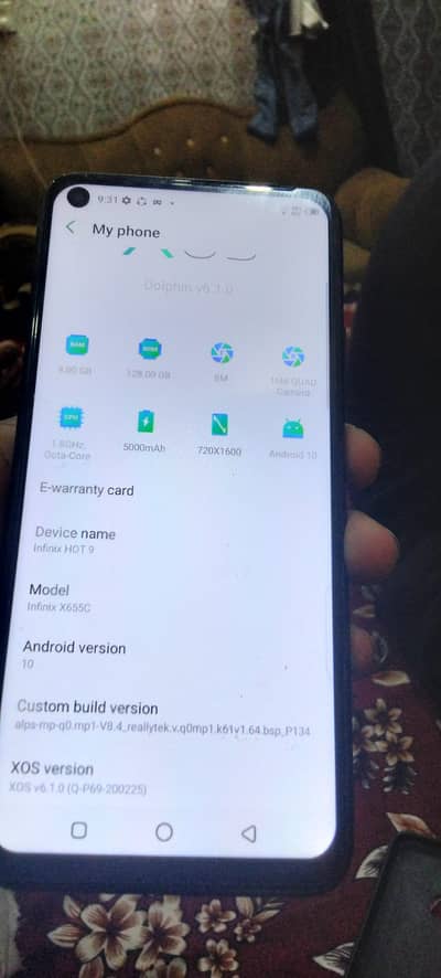 Infinix hot 9 03258060360