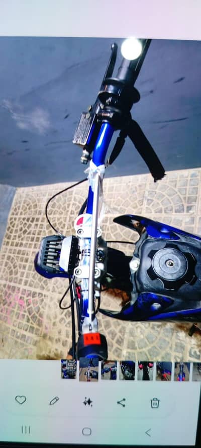 hurry up urgent  sale trail bike army blue color