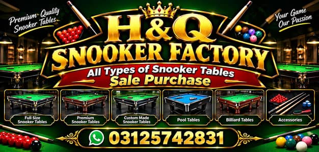 H&Q snooker factory