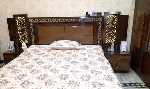 Bridal Bedroom Set | King Size Bed + Complete Furniture  8 Months Used