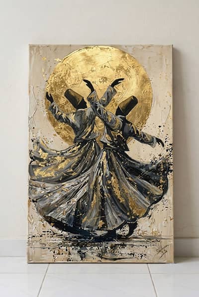 Premium Sufi Art Handmade Painting & Customize Art 03433606964