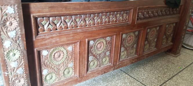 It is double bed with the 78 inches length and 74 inches width.