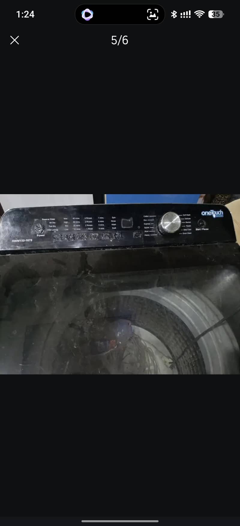 washing machine automatic. 58000 2