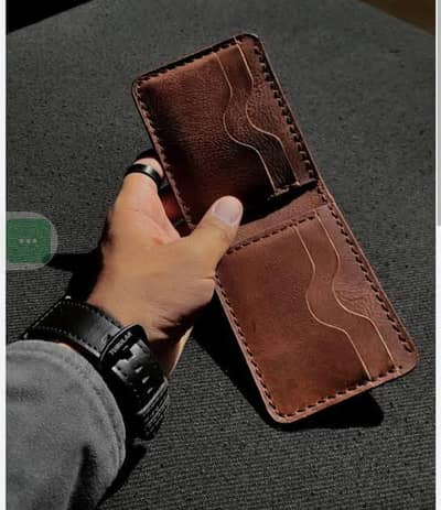 hand stitch Leather wallets