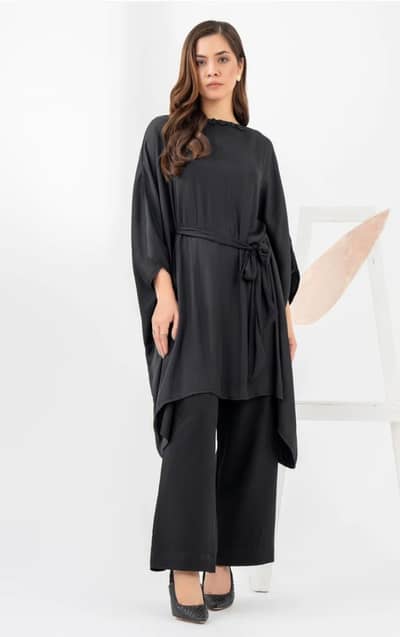 black kaftan size extra small stitched