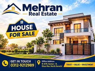 House Available For Sale in Sector. 9 North Karachi