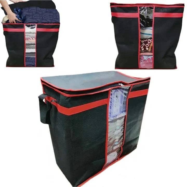 stackble storage bags black red 2