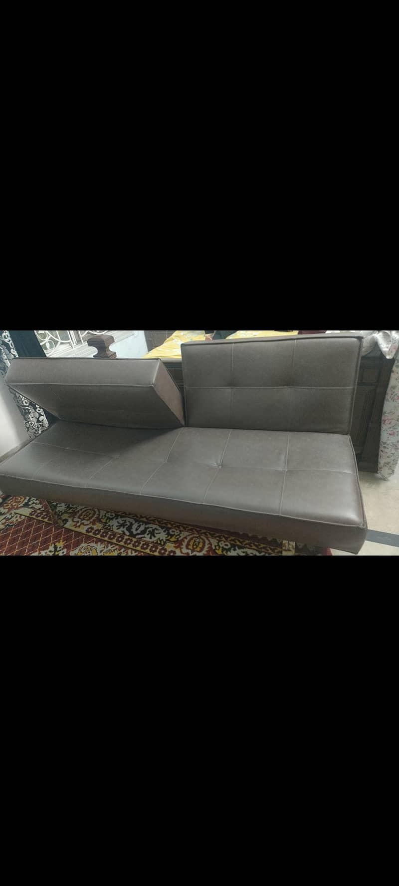 leather sofabed 0