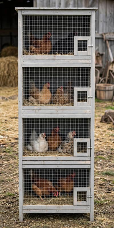 Woden Cage for Hen's and Chicks