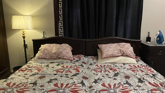 2 Single Wooden Beds with MoltyFoam Mattresses – Good Condition