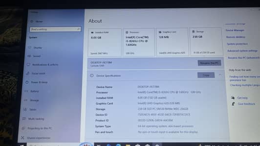 Dell Latitude 5300 | Core i5 8th Gen | 8GB RAM | 256GB SSD