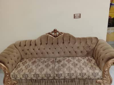 Royal sofa golden colour