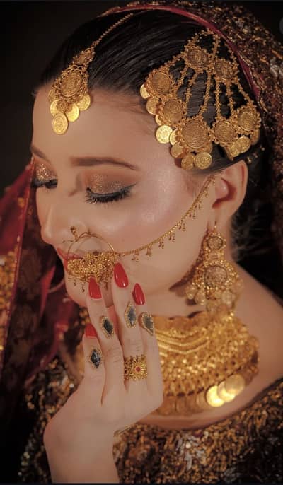 Bridal Gold Plated Jewellery Set | Barat Set | 1 Time Worn