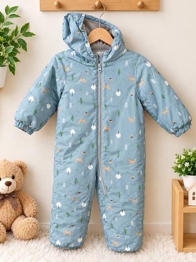 Winter Hooded Jumpsuit / Snowsuit