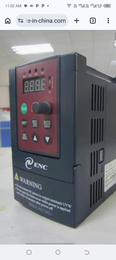 ENC EDS800 VFD Inverter 1.5kw | 220V | AC Drive|  call no:03153750426