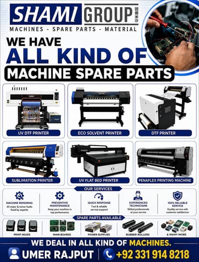 Printing Machine Spare Parts, Repair & Service – All Machines