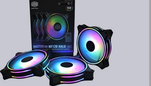 cooler master mf120 halo argb fans for pc cooling