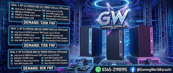 HP EliteDesk 800 G6 Tower SFF MINI Intel Core i9 i7 i5 10TH GEN Deals