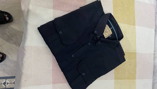 Black Shirt with two pockets | not used | men shirt balck pocket shirt