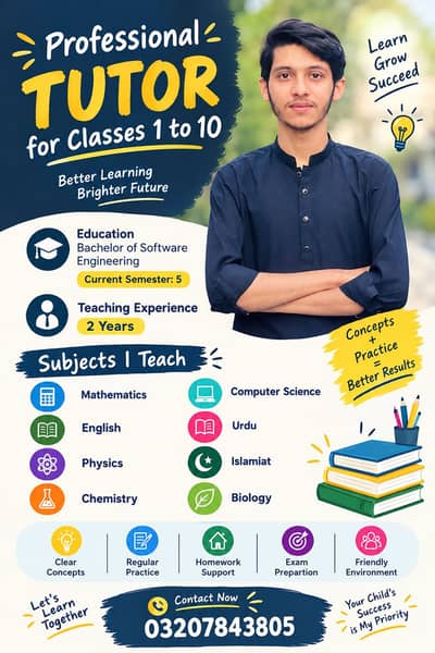 Home Tutor for Classes 1 to 10 | All Subjects