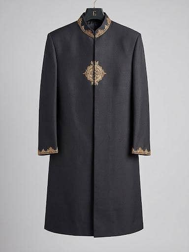 Black sherwani