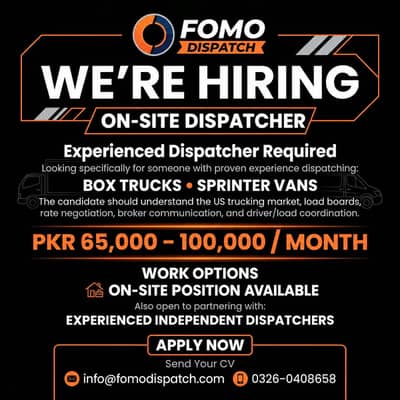 WE’RE HIRING — TRUCK DISPATCHER