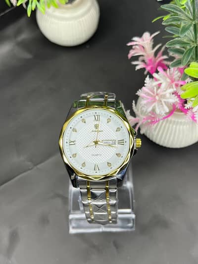 PERIMUM TWO TONE QUARTZ WATCH