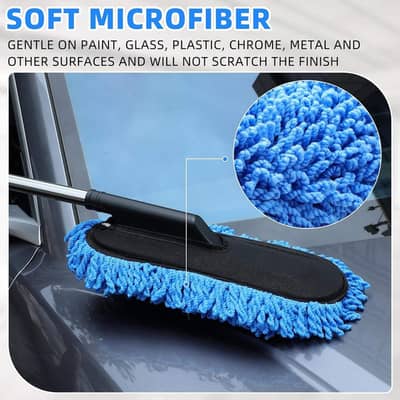 Car Duster with Extendable Handle. Designed specifically for car care