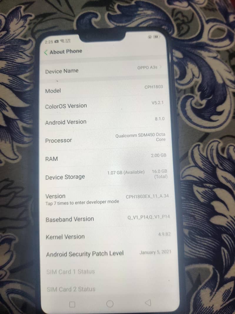 oppo a3s 5