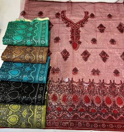 3 Piece Heavy Embroidered Party Wear Suit
