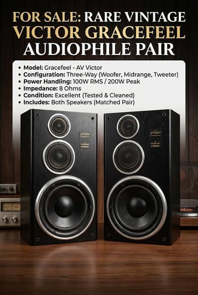 Victor 10 inch speakers for sale