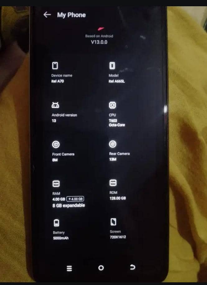 Itel A70 1