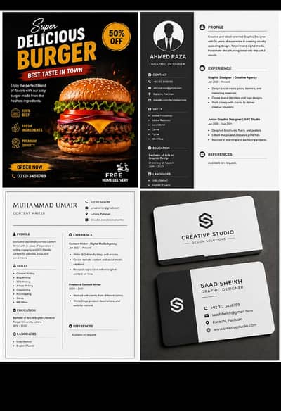 Graphic designer; resume,logo,social media posts