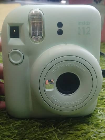 Fujifilm Instax Mini 12 Mint Green + Box + Bag | 10/10