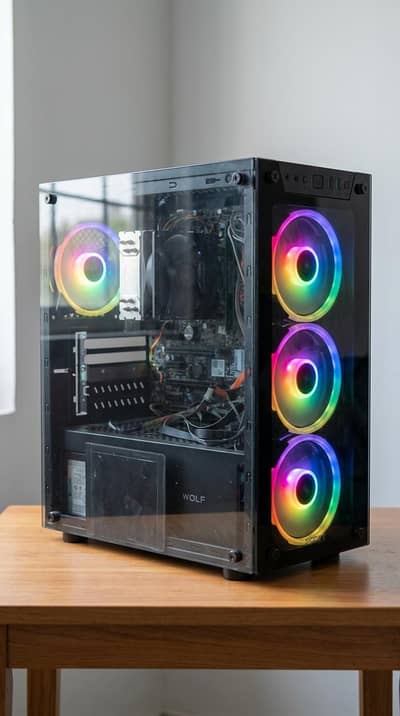 Gaming PC i7 7th gen |16GB Ram|256GB SSD|1TB Hard|Gaming RGB Case