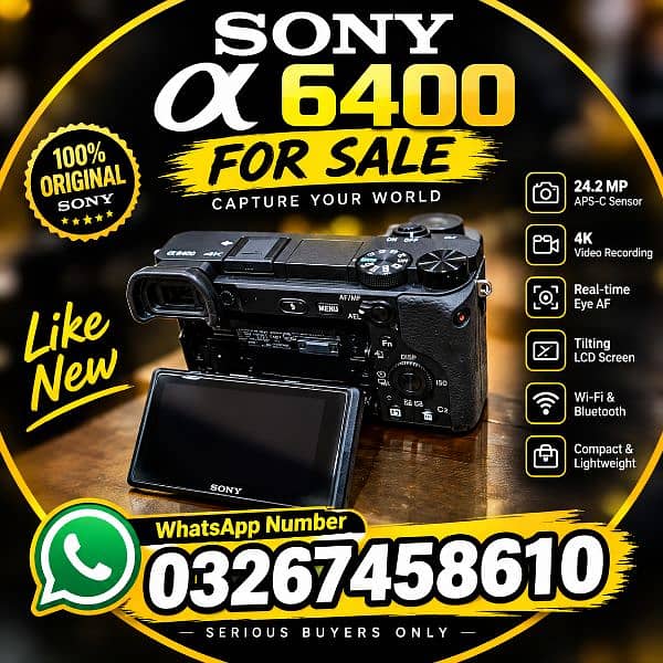 Sony a6400 camera 0