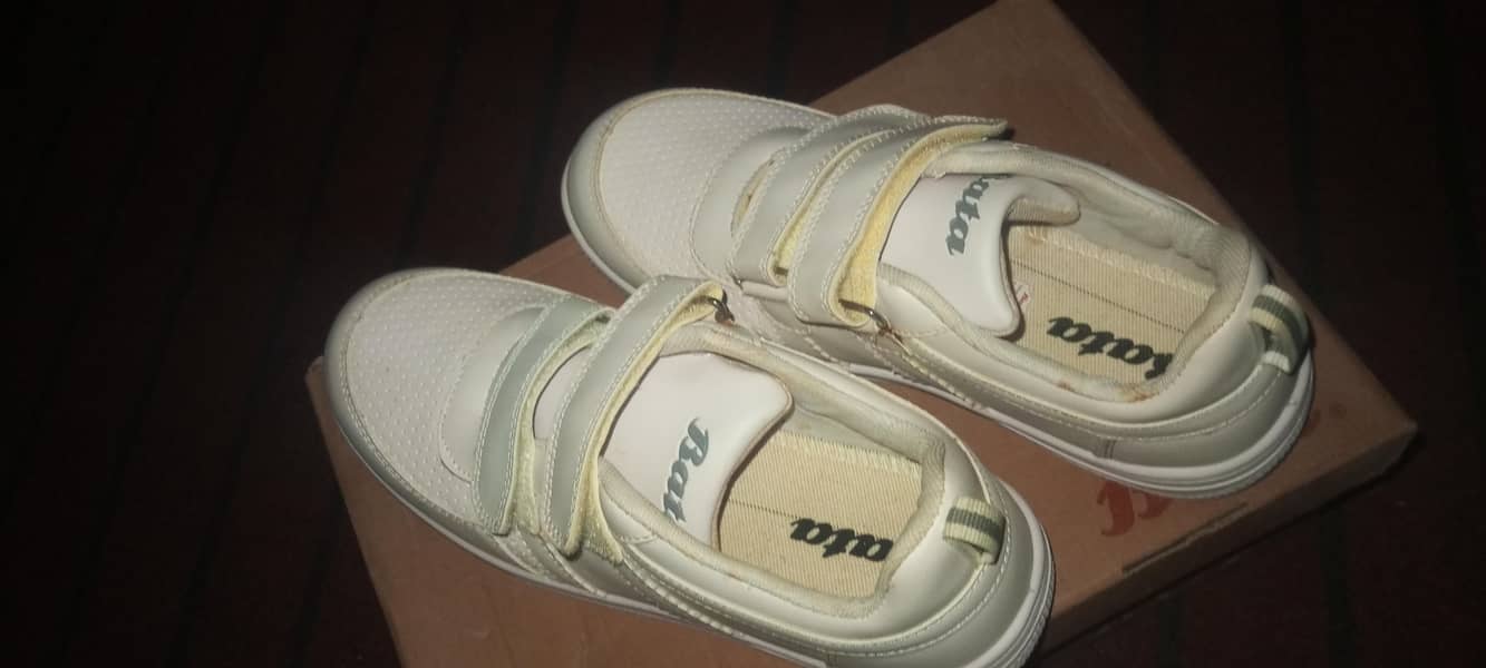 White Bata Shoes 1