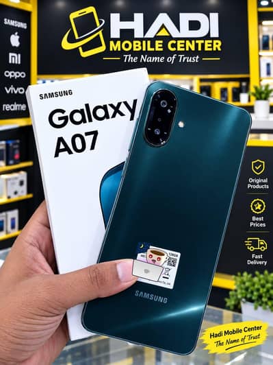 Samsung Mobile A07 5G (6/128) full Warranty