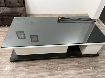 Elite Hard Glass Table For Sale 10/10 condition