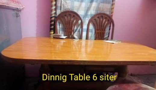 Dining table with 6 chair