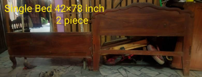 2 signal bed pure wood with good condition