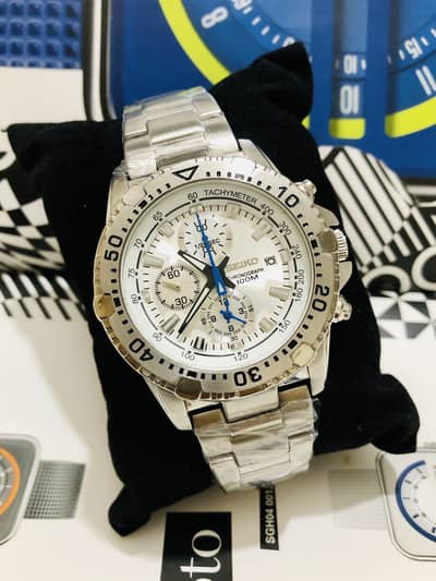SEIKO-NEW & ORIGINAL WATCH-CHRONOGRAPH MODEL-CITIZEN CASIO OMAX ARMANI