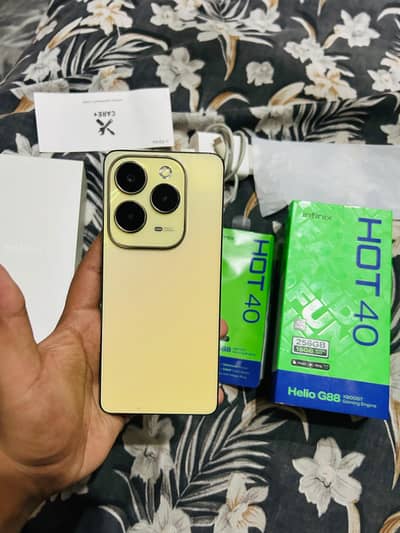 Infinix Hot 40 with original box and charger total genuine