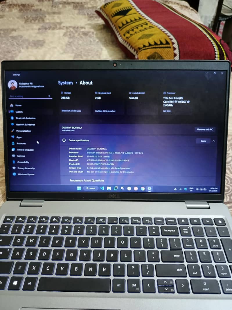 DELL PRECISION 3560 12
