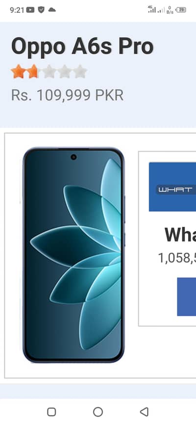 OPPO A6s pro 8/256 for urgent sale box open