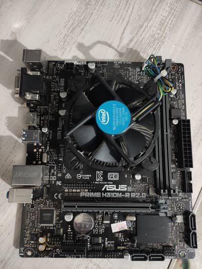 asus h310 core i3 8100 with psu 600 watt
